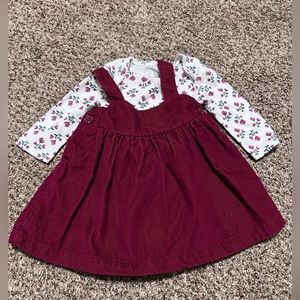 Just one you corduroy dress and bodysuit set